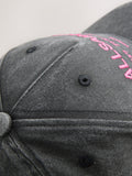 smALLSAINTS black pink logo baseball cap (British brand)