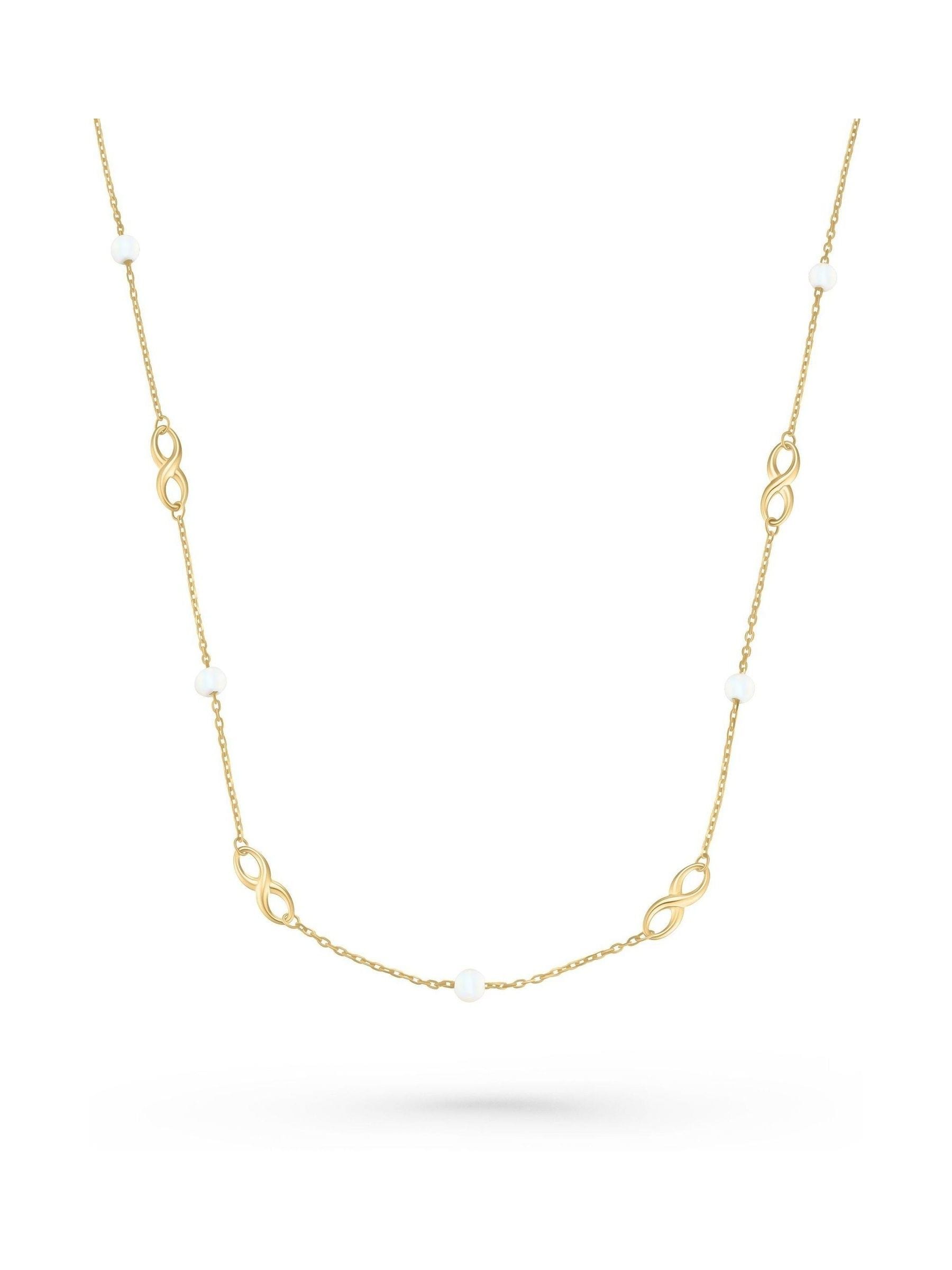 Beaverbrooks gold pearl necklace (British brand)