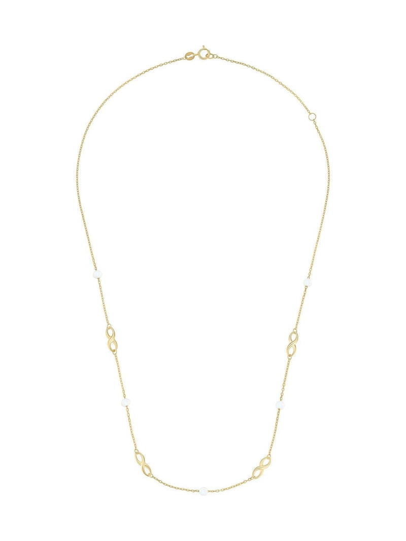 Beaverbrooks gold pearl necklace (British brand)