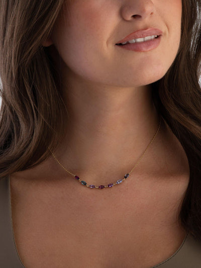 Next Beaverbrooks Gold 9ct Gemstone Necklace- Buy online at McGrocer