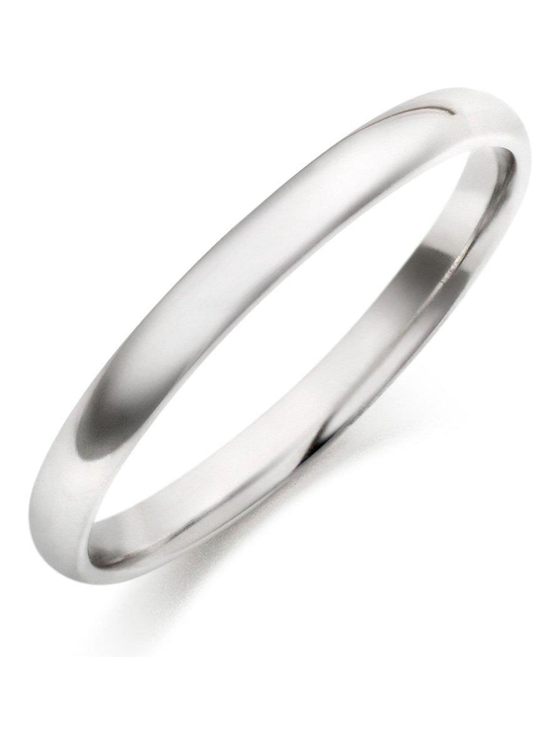 Beaverbrooks Platinum Court wedding ring 2mm, UK version