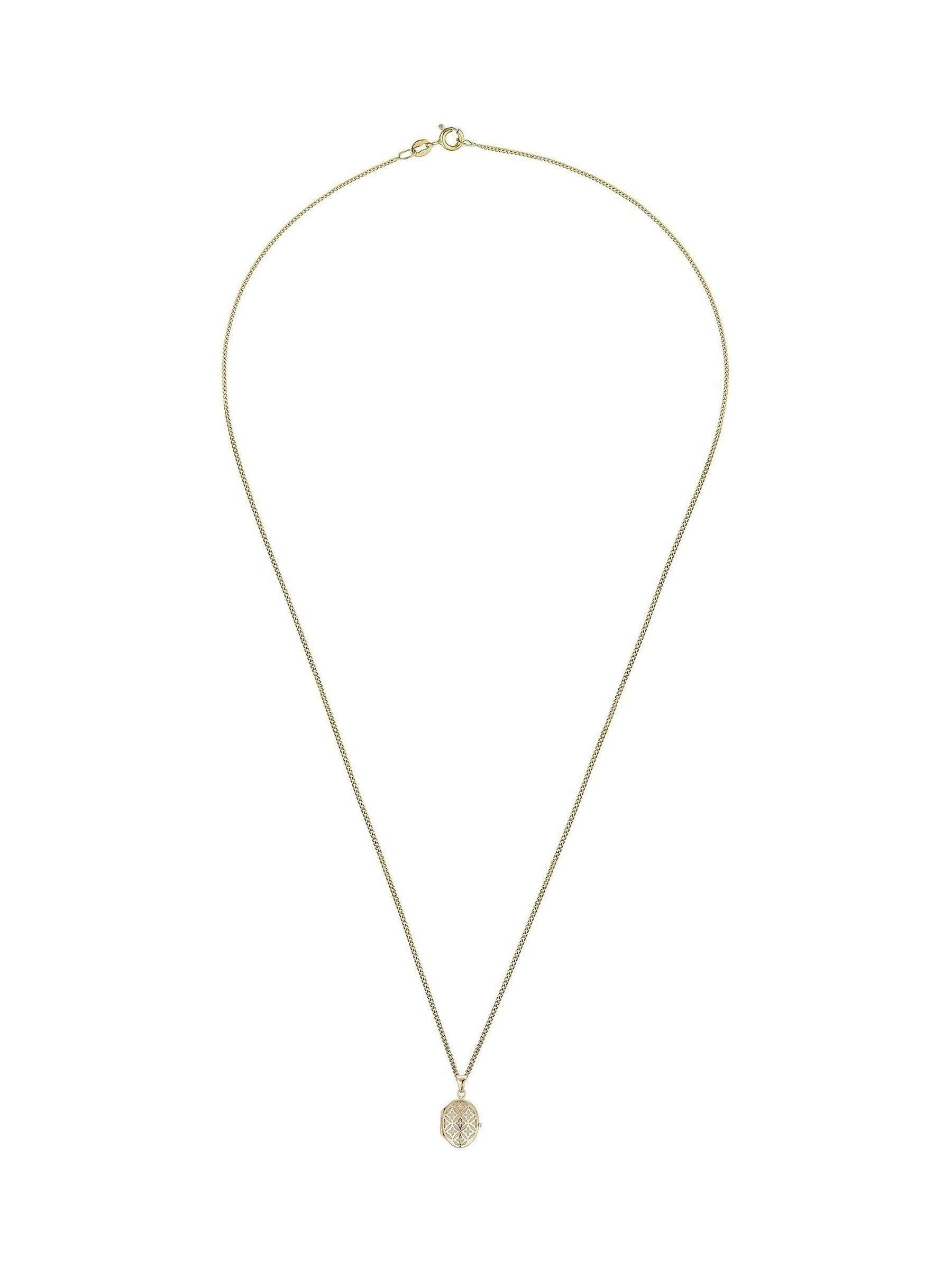 Beaverbrooks 9ct yellow gold locket pendant 30mm (British brand)
