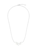 Beaverbrooks cubic zirconia freshwater pearl necklace sterling silver - British product