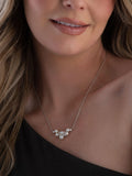 Beaverbrooks cubic zirconia freshwater pearl necklace sterling silver - British product