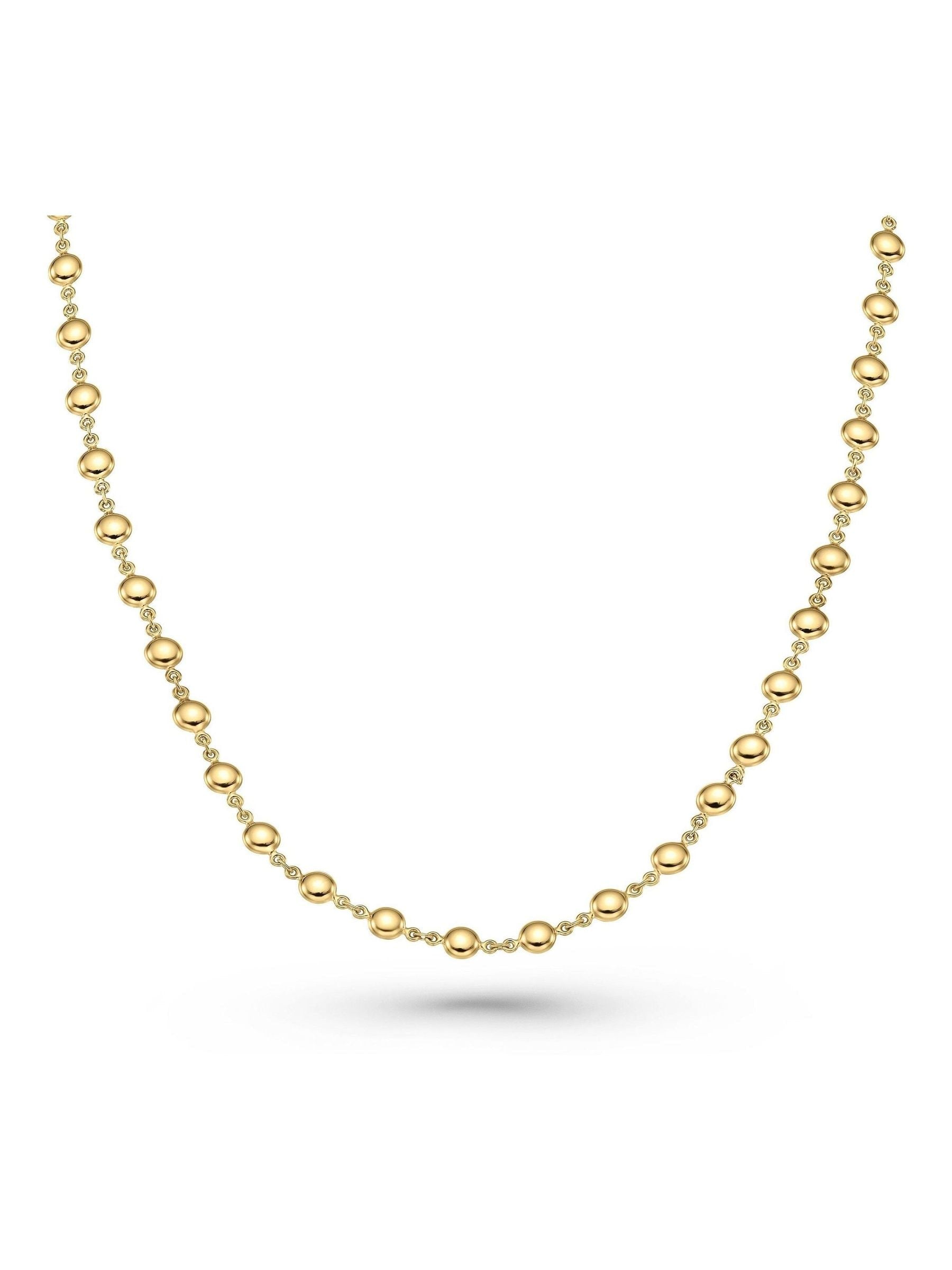 Beaverbrooks 9ct gold bead necklace - British product