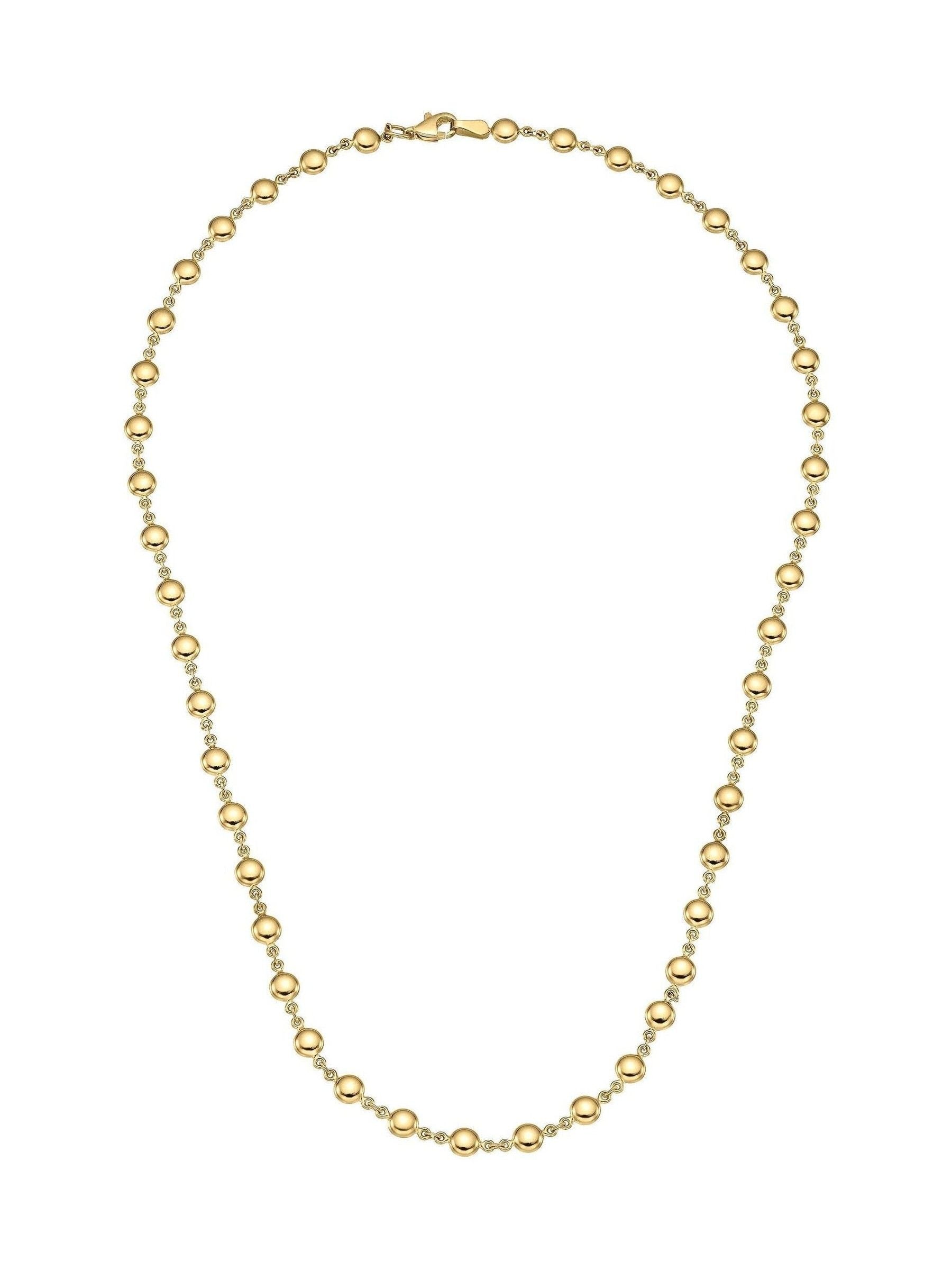 Beaverbrooks 9ct gold bead necklace - British product