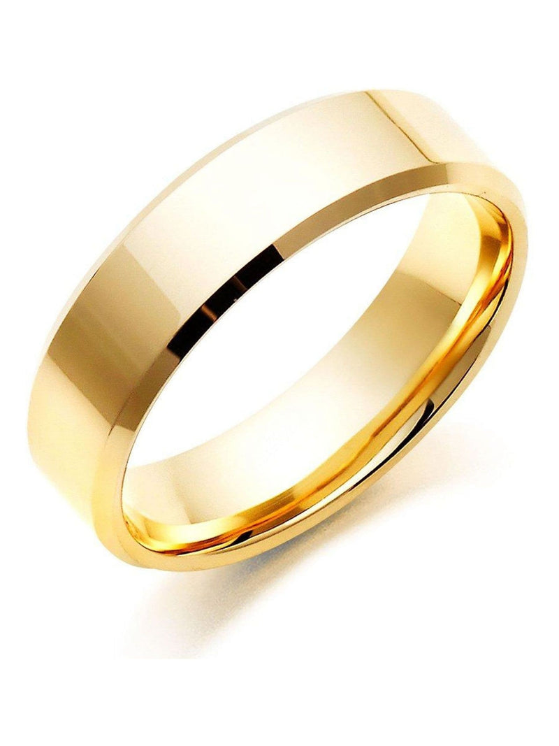 Beaverbrooks men's wedding ring 9ct yellow gold 6mm - British product