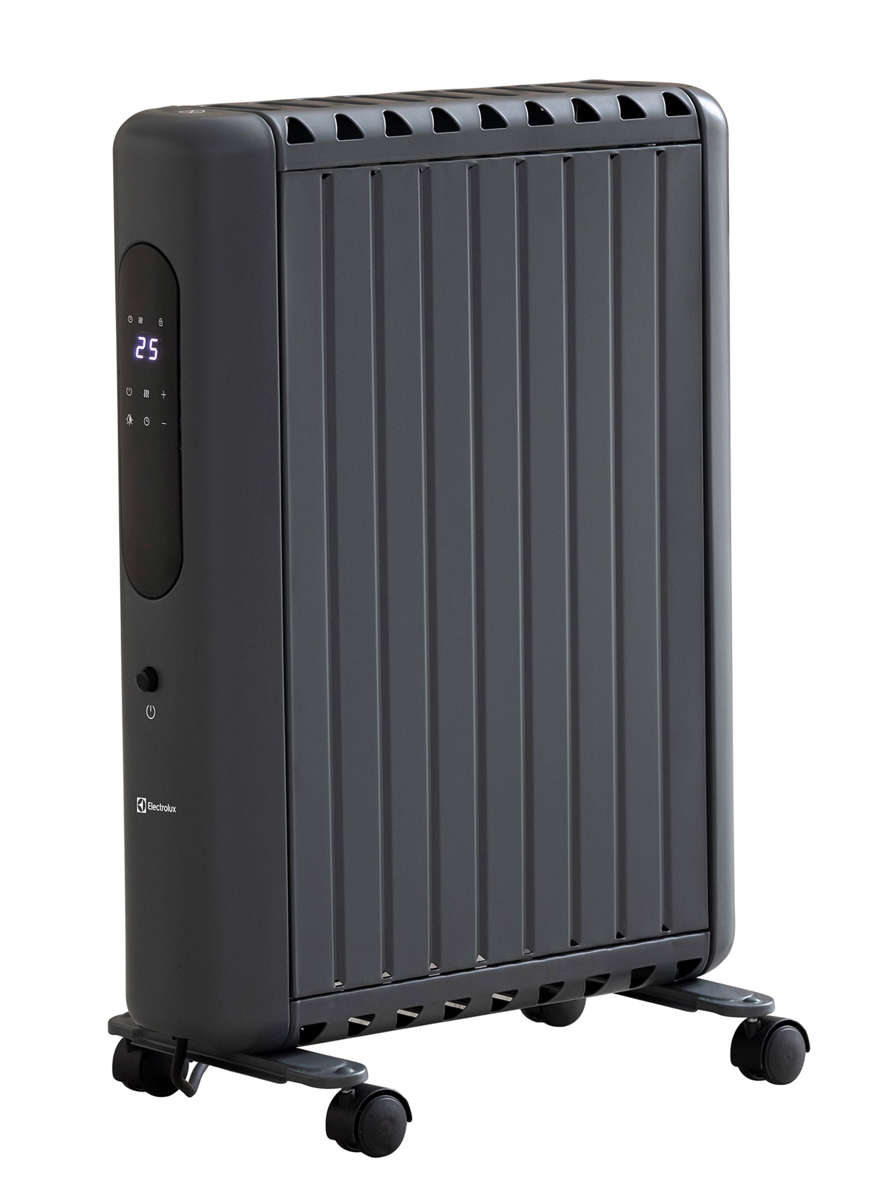 Electrolux grey 2000W digital close-fin oil heater - British product