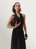 St Agni Bon Bon bag brown suede large (British brand)