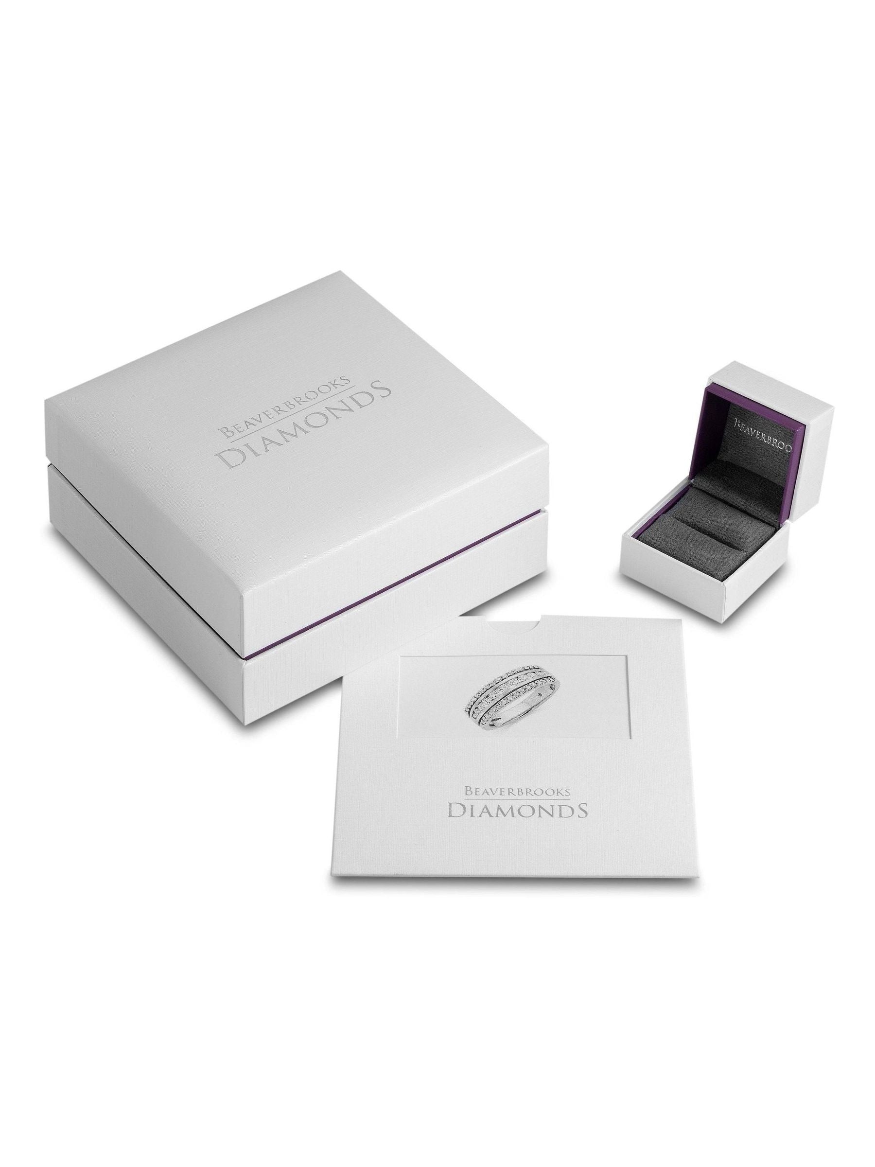 Beaverbrooks 18ct white gold diamond pear shaped halo engagement ring, UK version