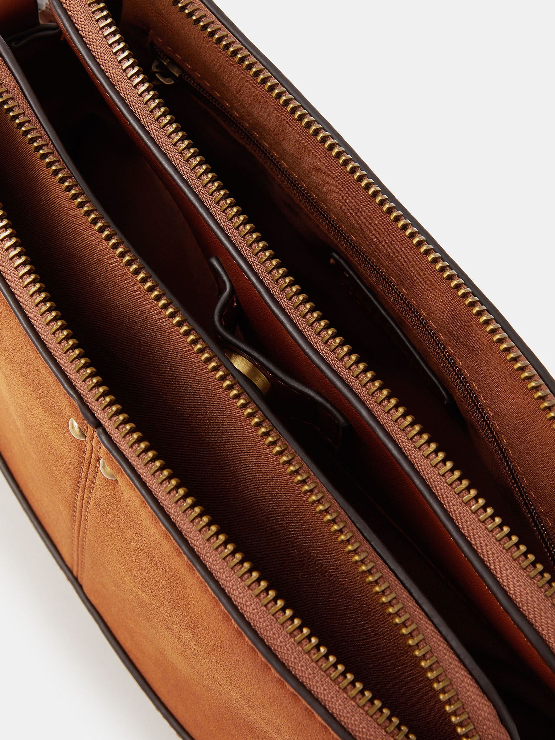 Accessorize brown western cross-body bag (British brand)