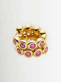 Missoma gold tennis charm mini hoop earrings 13.8mm - British product