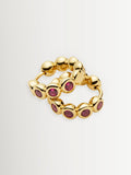 Missoma gold tennis charm mini hoop earrings 13.8mm - British product