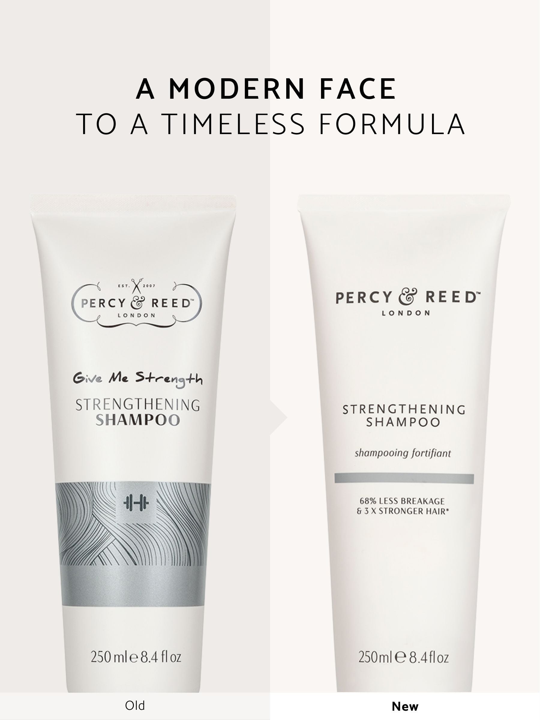 Percy & Reed strengthening shampoo 250ml, imported from the UK