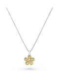 Beaverbrooks diamond flower pendant sterling silver, UK version