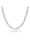 Beaverbrooks Silver Figaro necklace 50cm - British product