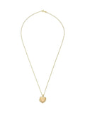 Beaverbrooks 9ct yellow gold heart locket with 45cm chain, UK version