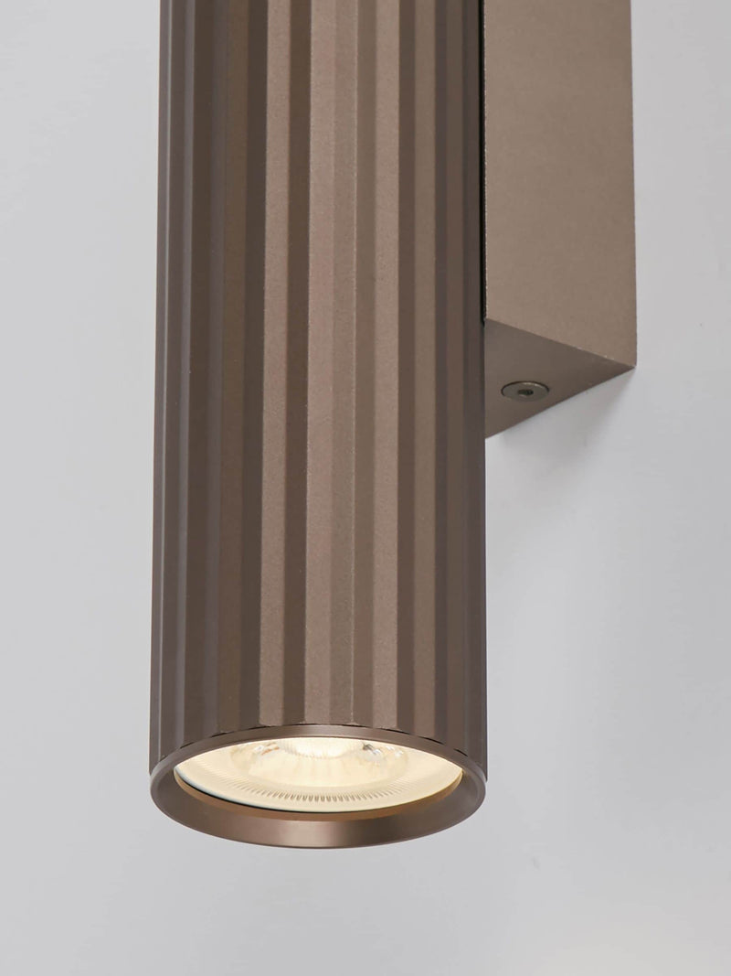 Searchlight bronze fluted wall light, imported from the UK