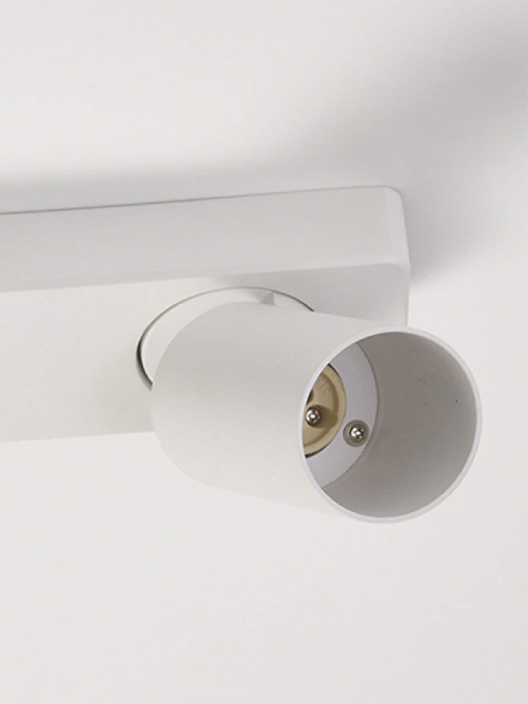 Searchlight Sand White Cape 2 ceiling light adjustable heads - British product