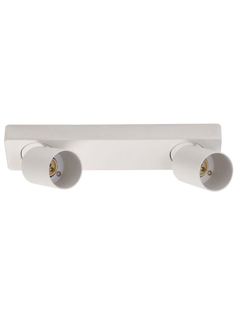 Searchlight Sand White Cape 2 ceiling light adjustable heads - British product