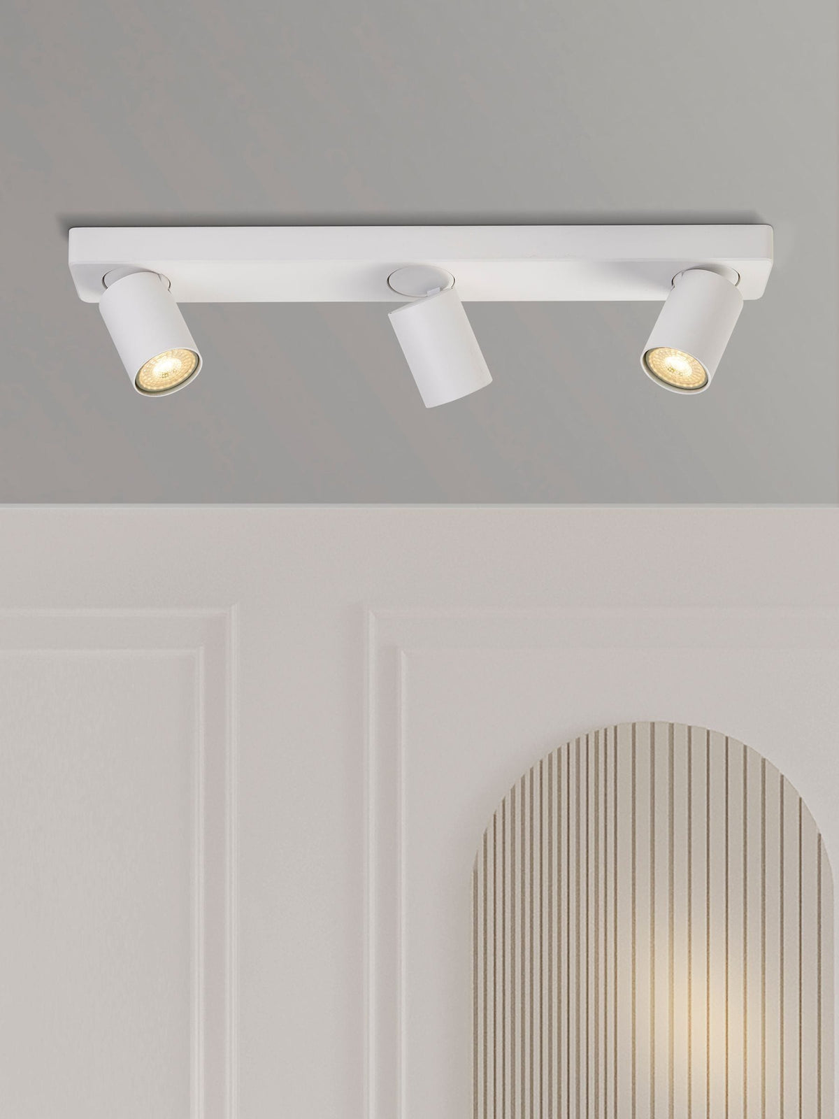 Searchlight Sand White ceiling light, UK version