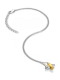 Hot Diamonds sterling silver two tone diamond necklace, imported from the UK