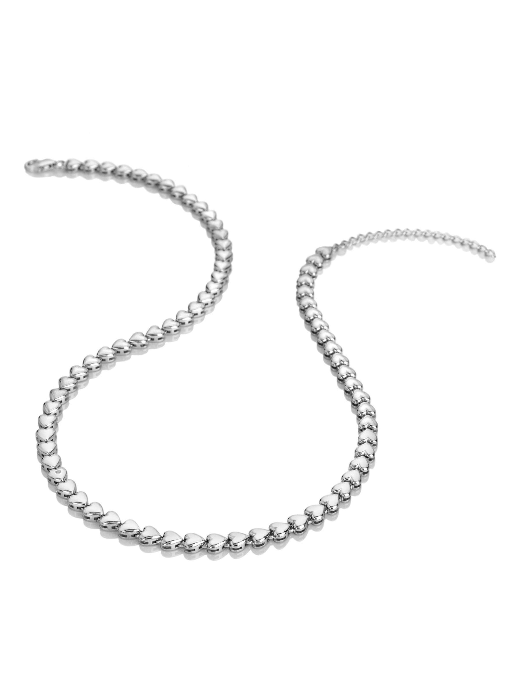 Hot Diamonds Serenity Heart Necklace in sterling silver with diamond, UK version