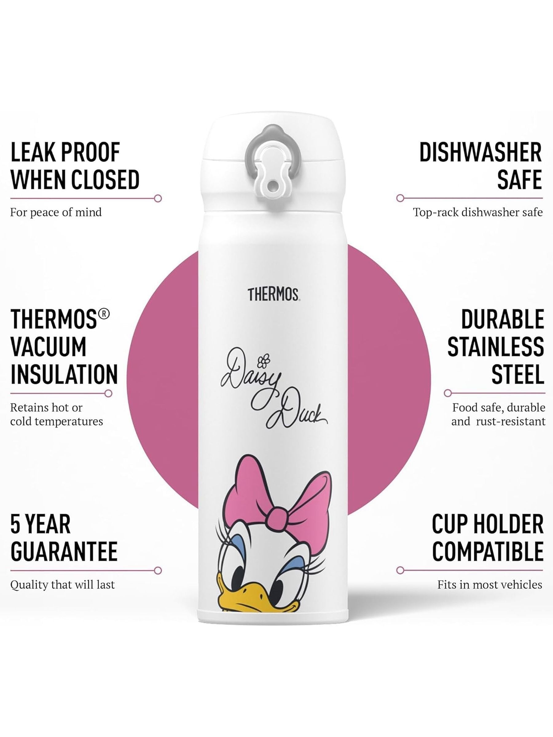 Thermos flask Disney Daisy Duck 470ml - British product