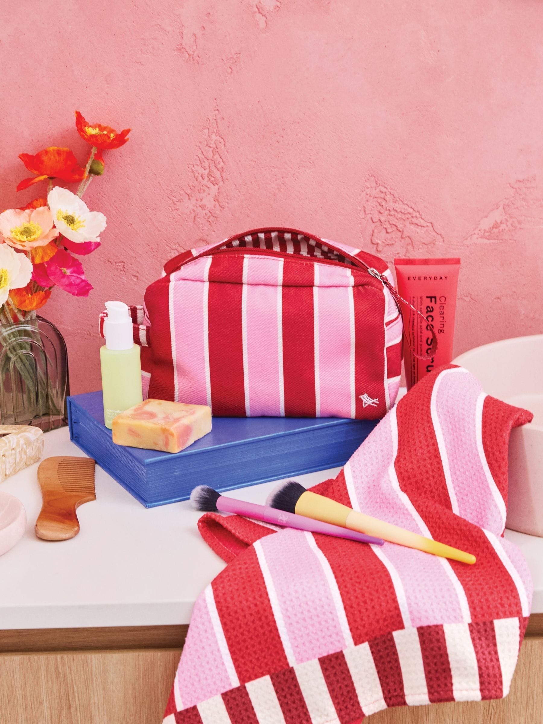 Dock & Bay Peppermint Punch travel toiletry bag, imported from the UK