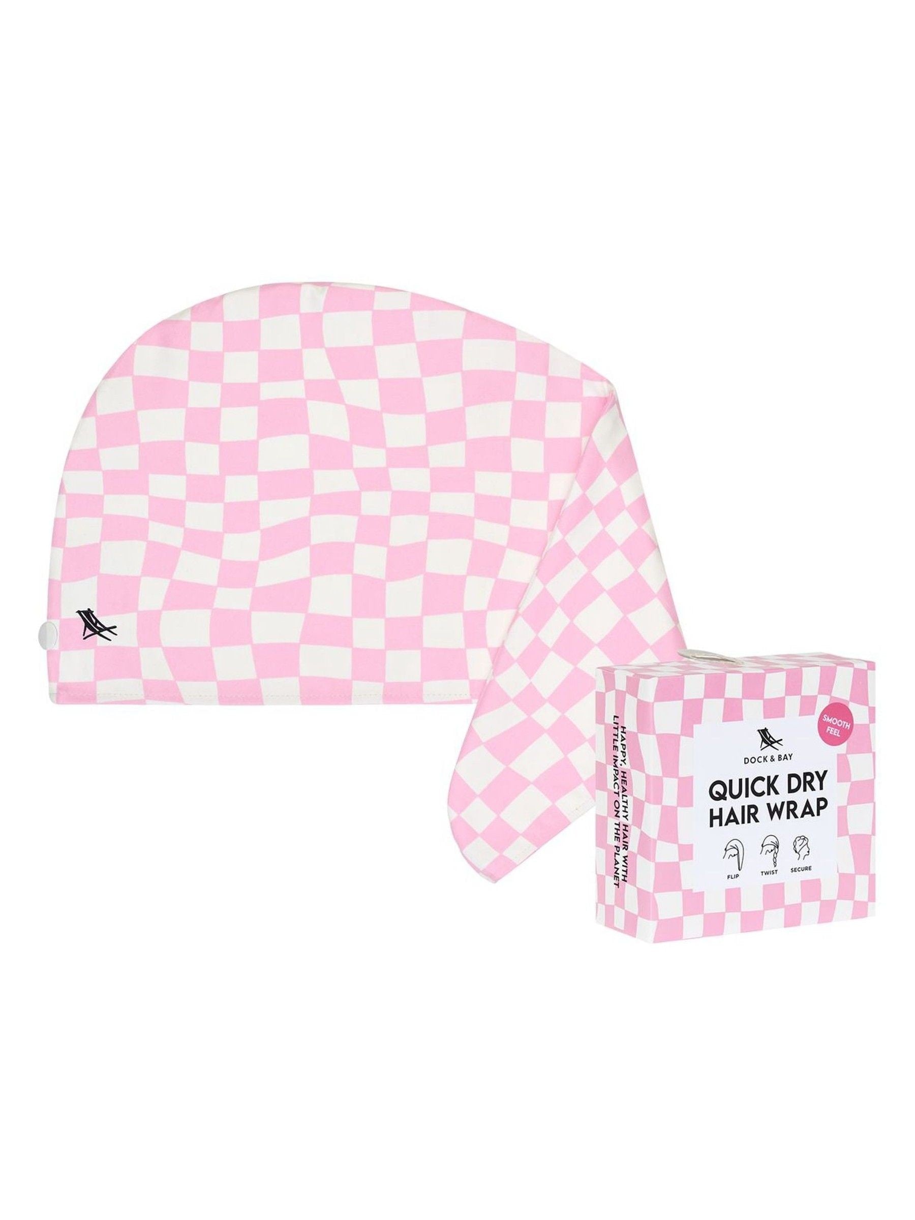 Dock & Bay Pink Paradise Hair Wrap One Size - British product