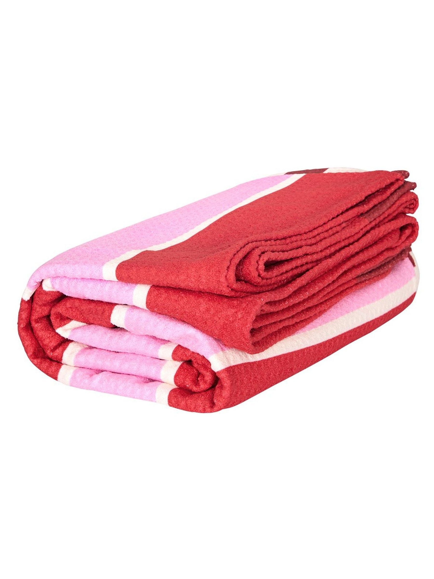 Dock & Bay Cherry Bomb bath towel (British brand)