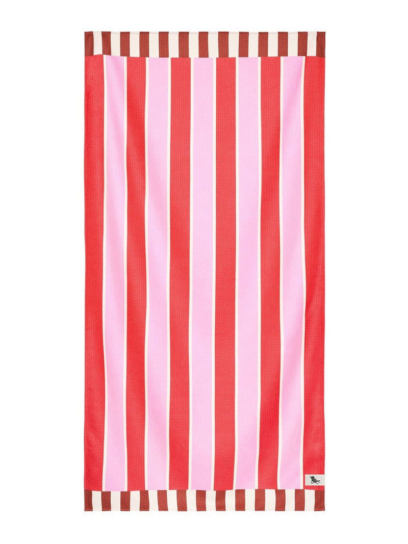 Dock & Bay Cherry Bomb bath towel (British brand)