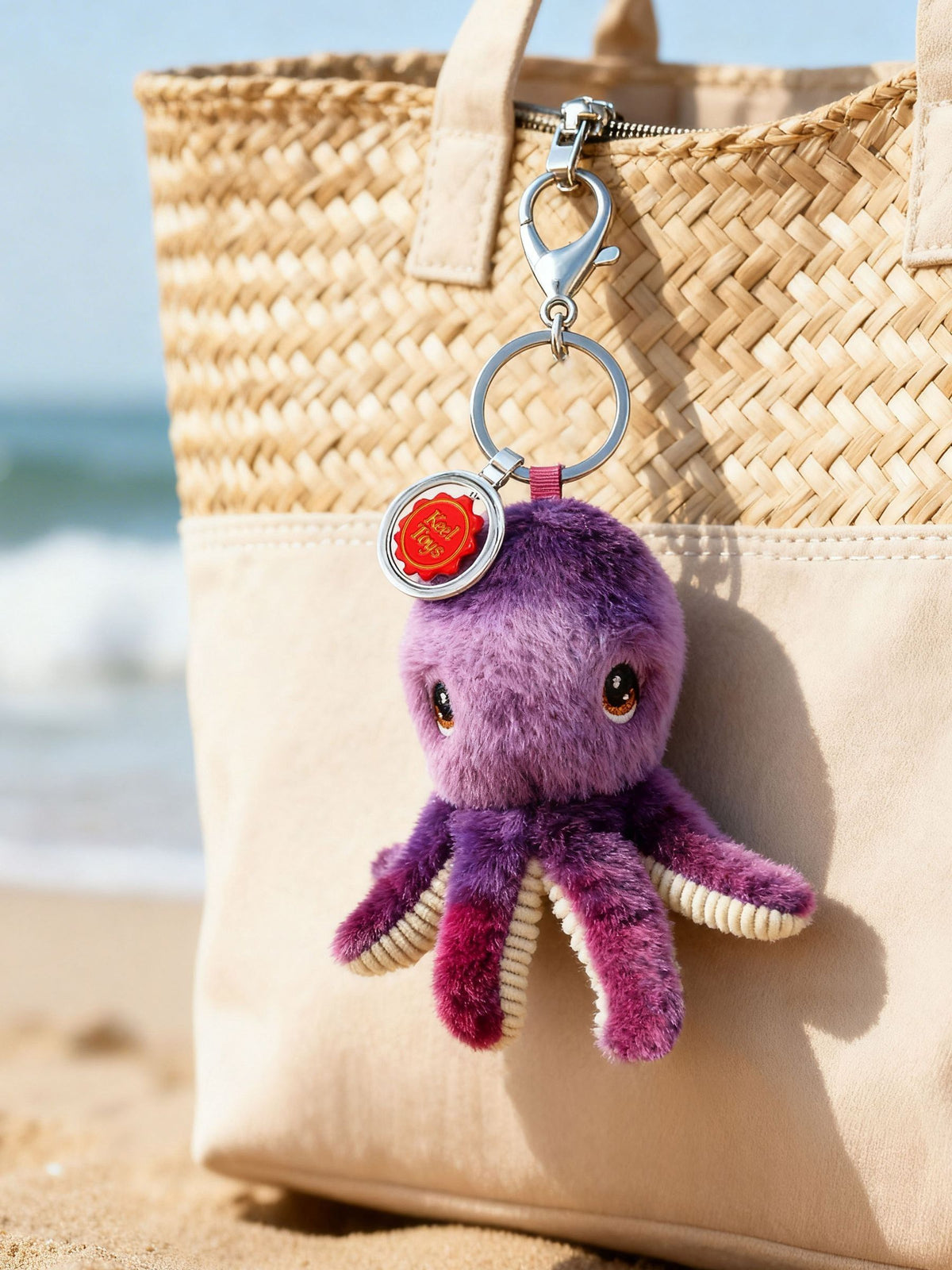 Keel Toys Hamish Highland Cow bag charm 12cm, UK version