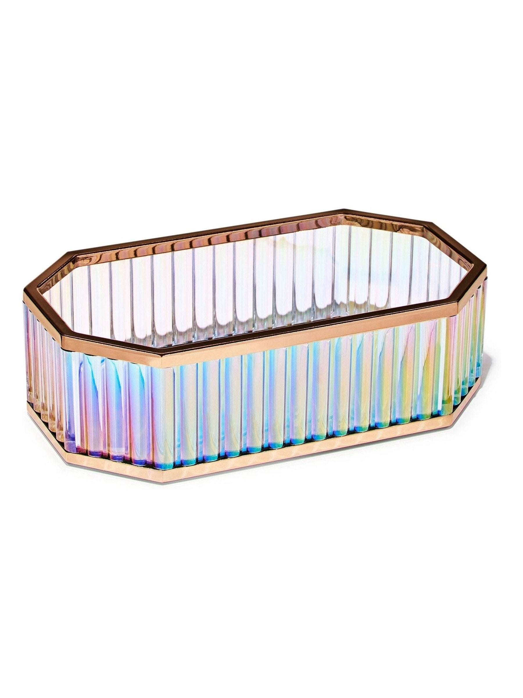 Bath & Body Works iridescent metal tray 5.1x10 inches (British brand)