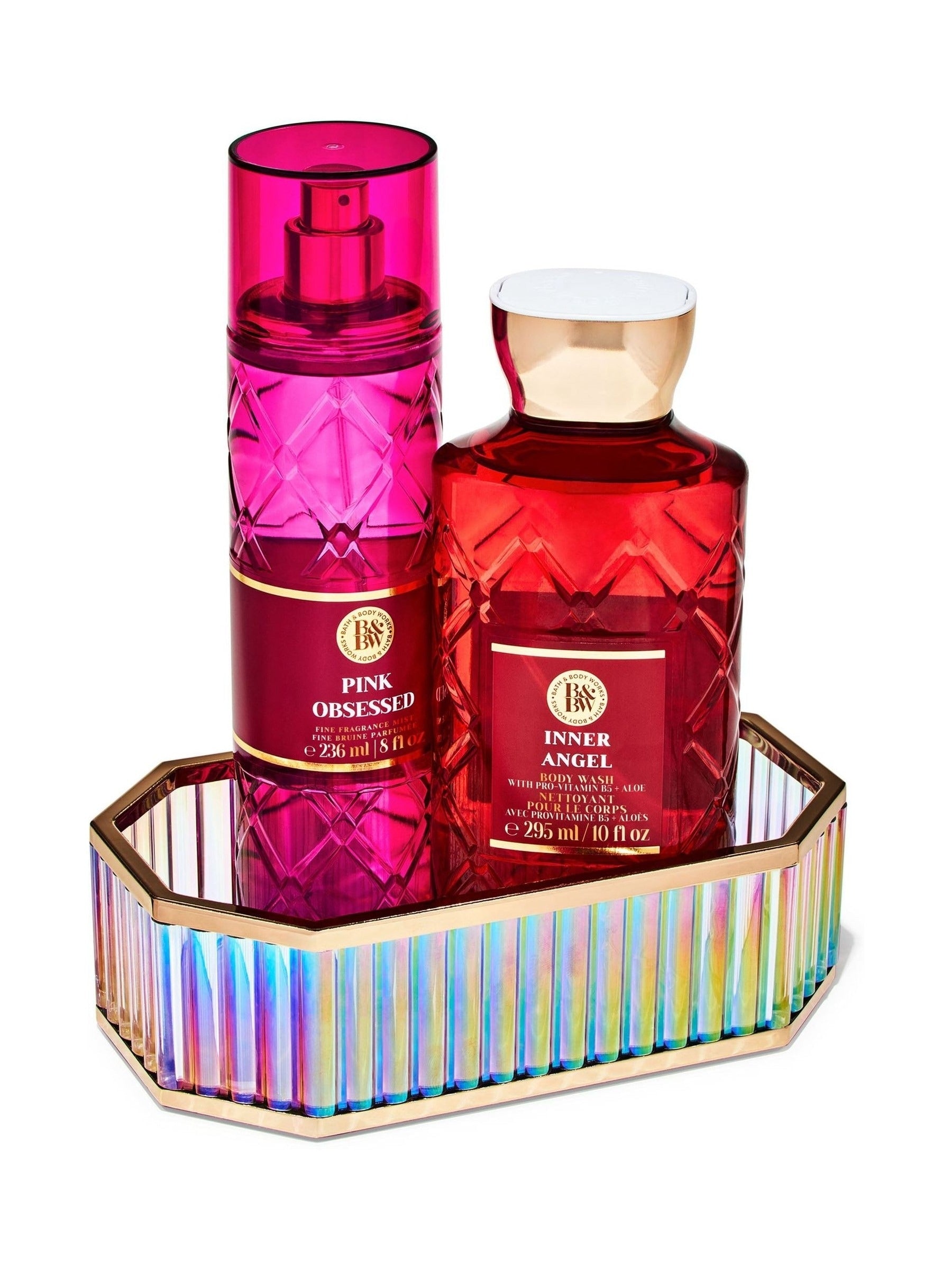 Bath & Body Works iridescent metal tray 5.1x10 inches (British brand)