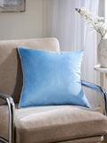 Dark Green Matte Velvet Contrast Pipe Cushion - 50 x 50cm