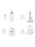 simplehuman white paper towel holder and spray pump (British brand)