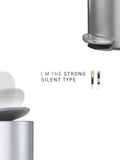 simplehuman brushed silver pedal bin 6L - British product