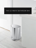 simplehuman brushed silver pedal bin 6L - British product