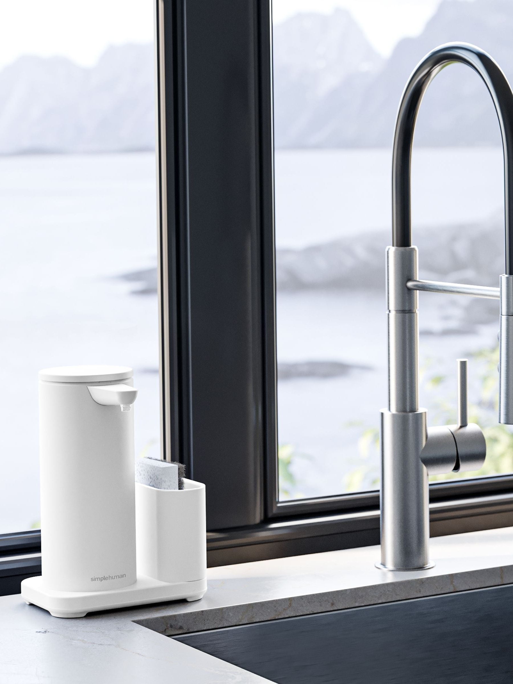simplehuman sensor soap pump White 414ml, imported from the UK