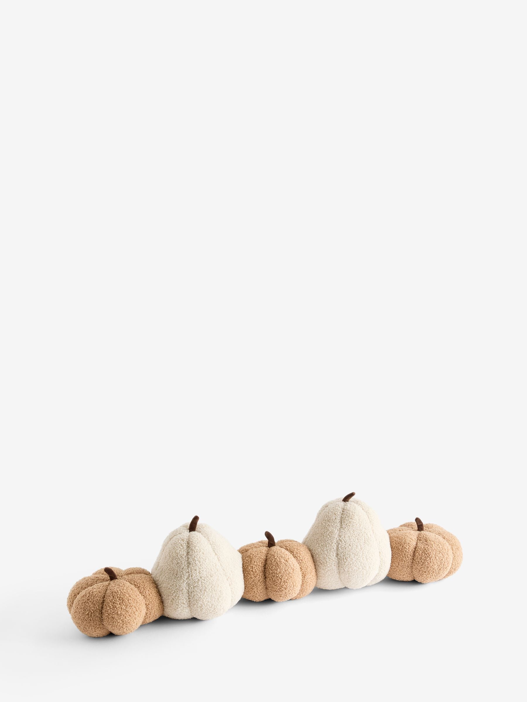 Natural Autumn Pumpkin draught excluder, UK version
