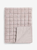 Natural Darcie quilted bedspread in champagne velvet (British brand)