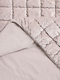 Natural Darcie quilted bedspread in champagne velvet (British brand)