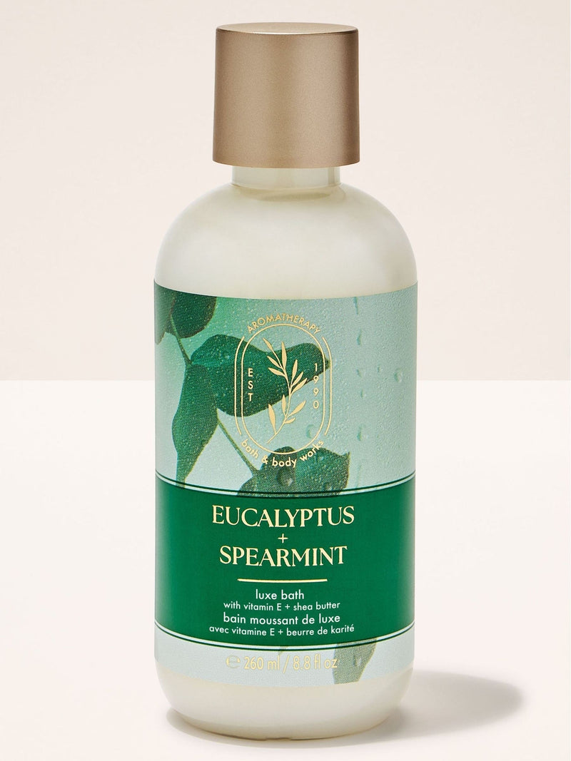 Bath & Body Works Eucalyptus Spearmint Luxe Bath 245ml, imported from the UK