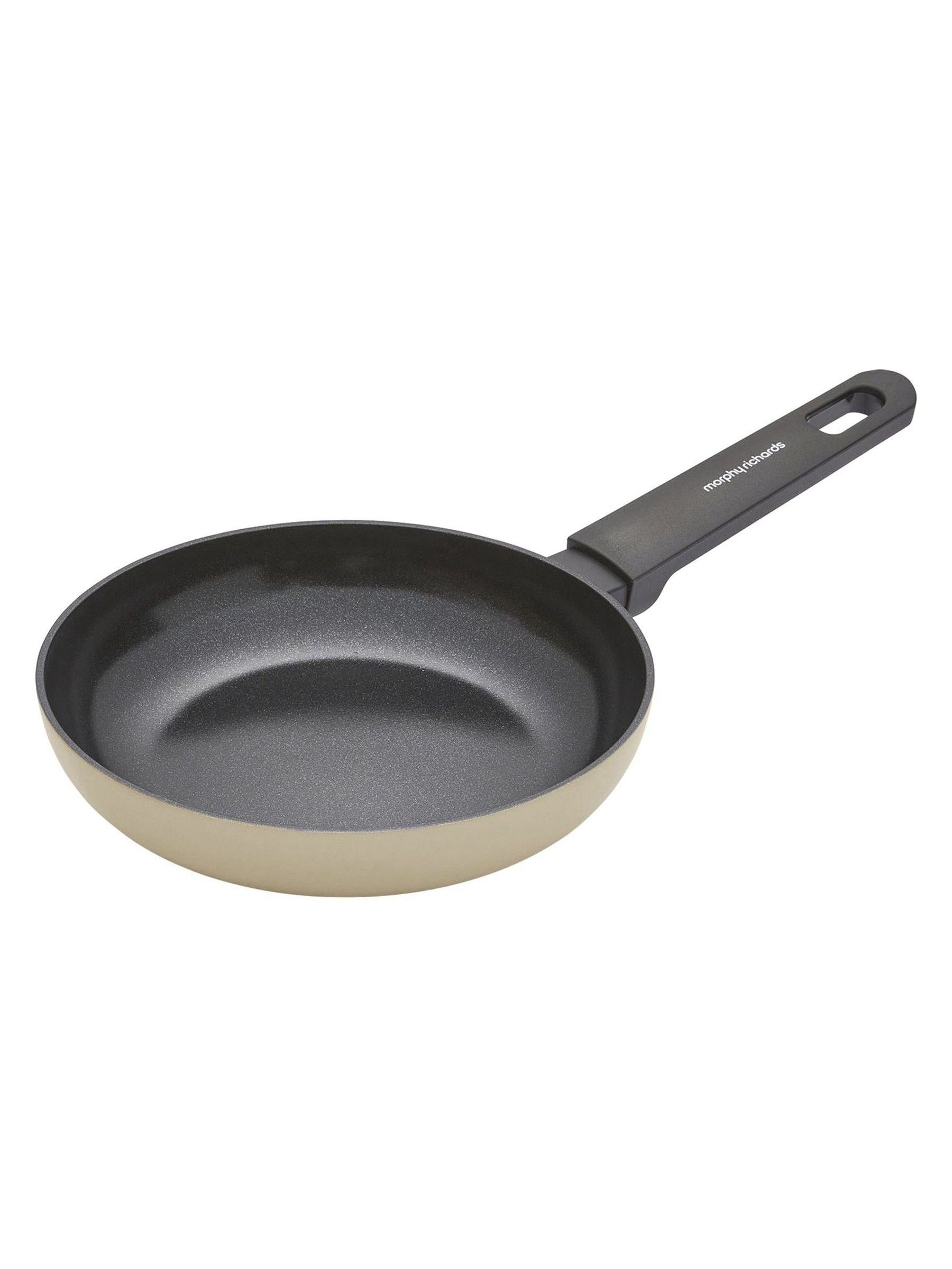 Morphy Richards cream aluminium frying pan bundle 20cm 24cm 28cm - British product