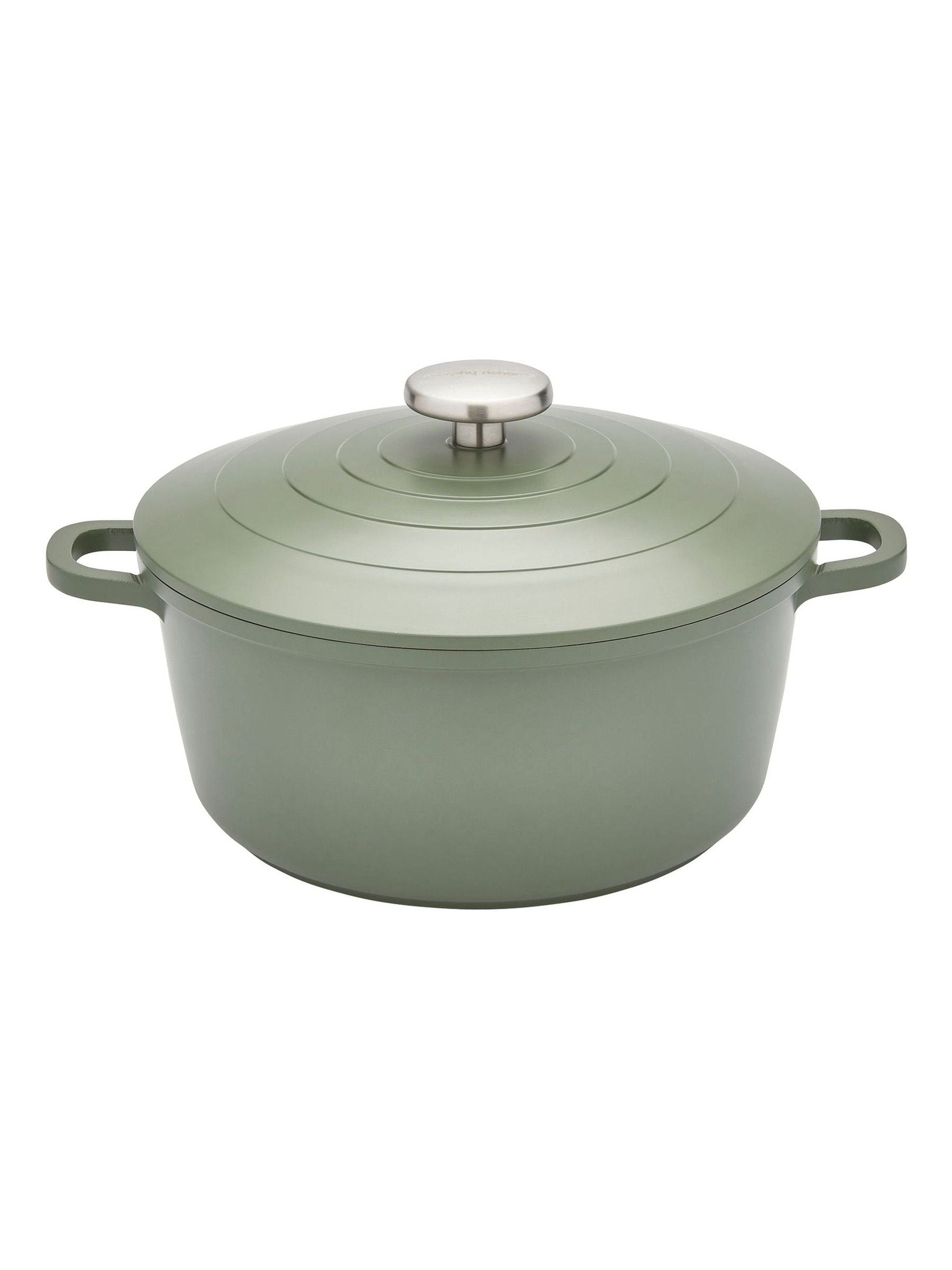 Morphy Richards blue cast aluminium casserole dish 24cm, imported from the UK