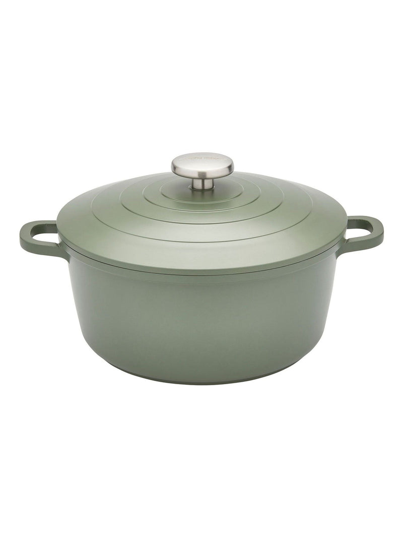 Morphy Richards blue cast aluminium casserole dish 24cm, imported from the UK