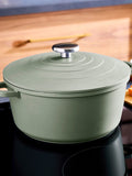 Morphy Richards blue cast aluminium casserole dish 24cm, imported from the UK