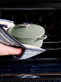 Morphy Richards blue cast aluminium casserole dish 24cm, imported from the UK