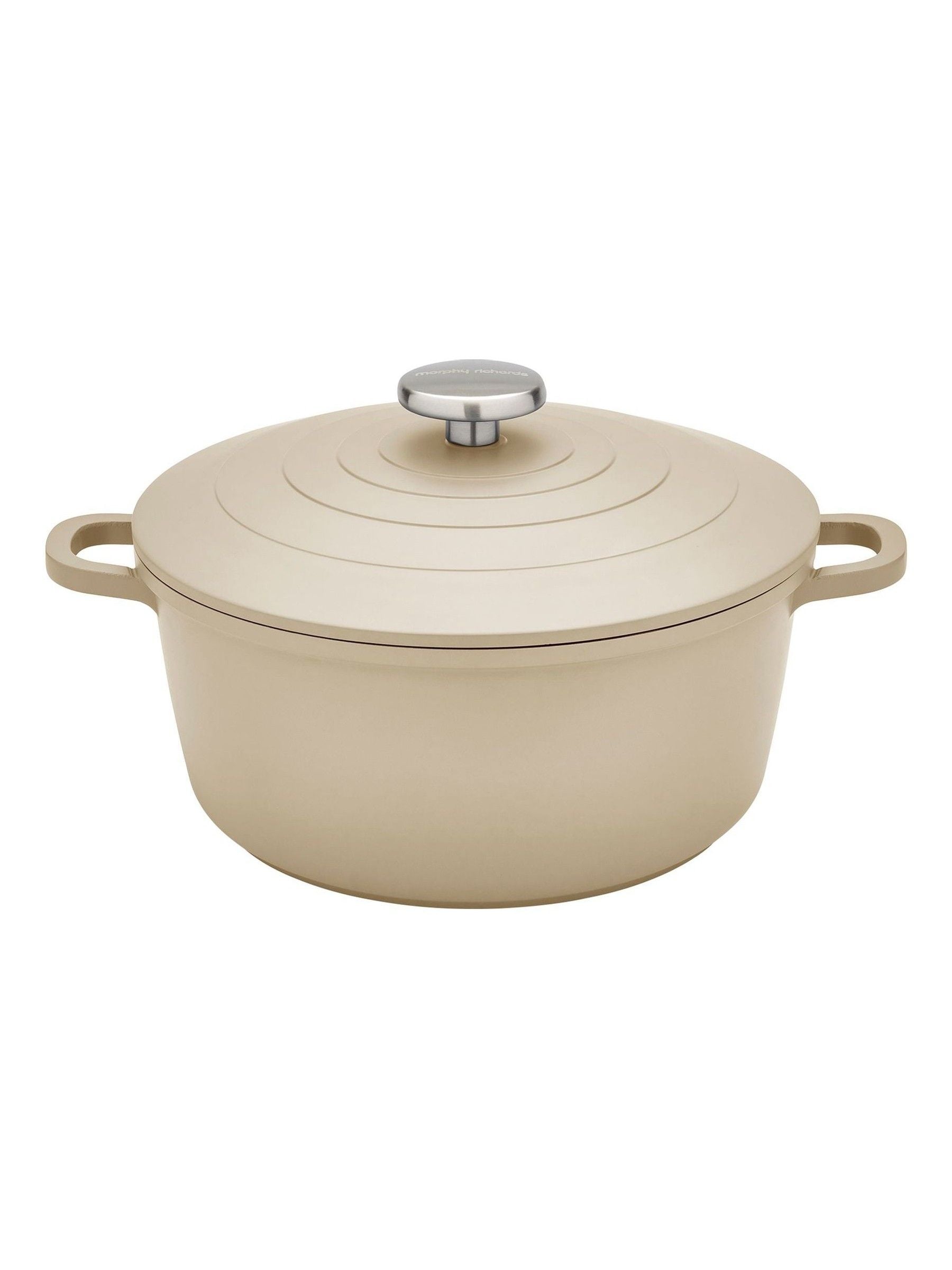 Morphy Richards Blue Cast Aluminium Casserole Dish 24cm